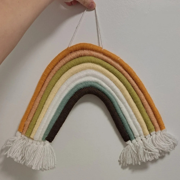 Knit Rainbow Wall Hang Decor - Picture 2 of 3